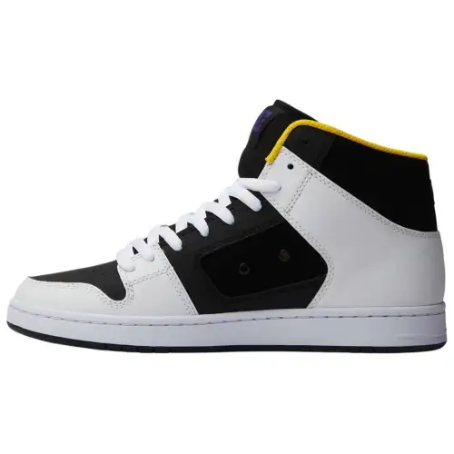 DC Shoes Manteca 4 Cow Leather High top Skateboard Shoes Men's Black White