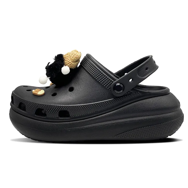 Crocs Classic Platform Clog EVA Clogs Unisex Black