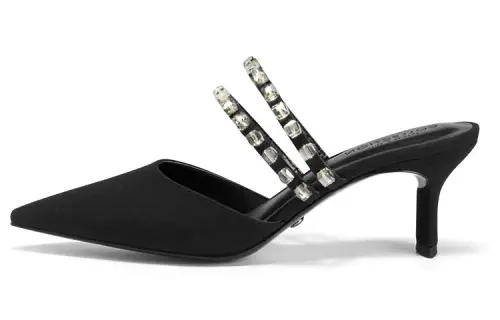 CHARLES&KEITH Composite Sole Closed Toe Slippers Women's Black