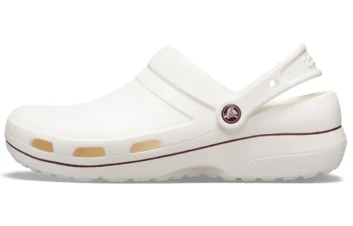 Crocs Wear Resistant Cozy Sports Unisex White Brown Sandals 'White Brown'