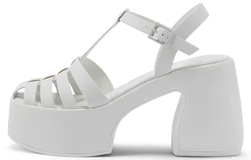 CHARLES&KEITH Pu Roman Sandals 10cm Women's