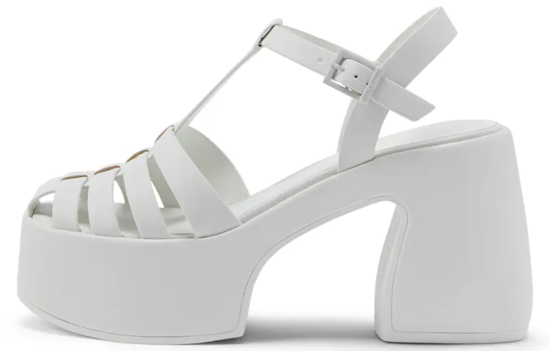 CHARLES&KEITH Pu Roman Sandals 10cm Women's