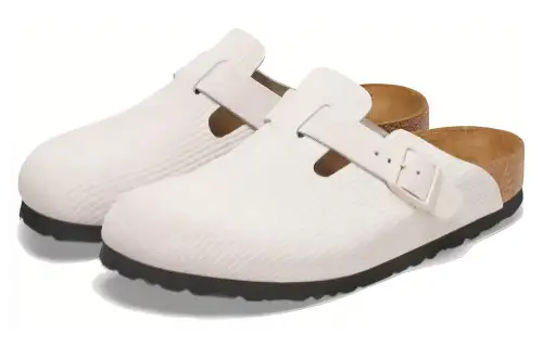 Birkenstock Closed Toe Slippers Unisex White