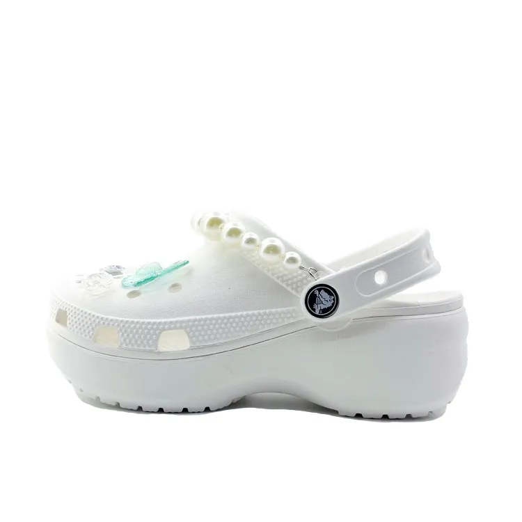 Crocs Classic Platform Clog EVA Clogs Unisex Green