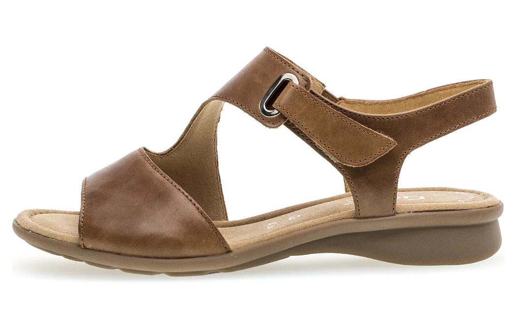 Gabor Leather One Strap Sandals Women's Umber