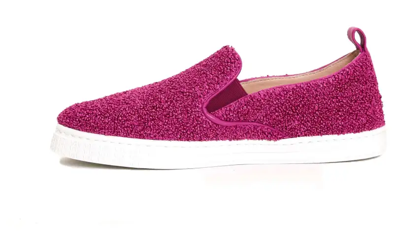 AGL Comfortable Round Toe Low top Skateboard Shoes Women's Rose Red