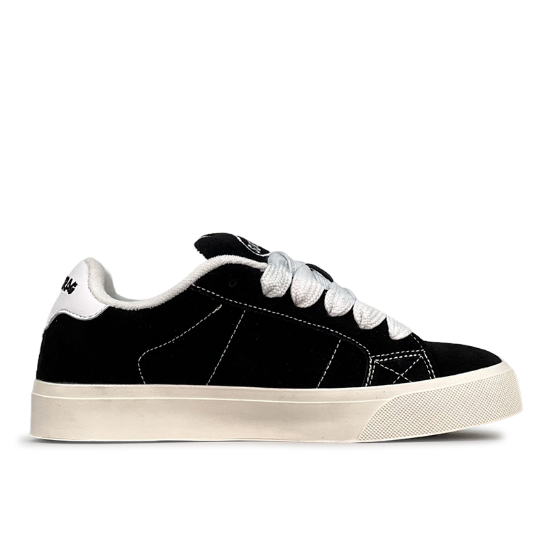 LuzaoT SUPER DRAG Low top Skateboard Shoes Unisex Black White