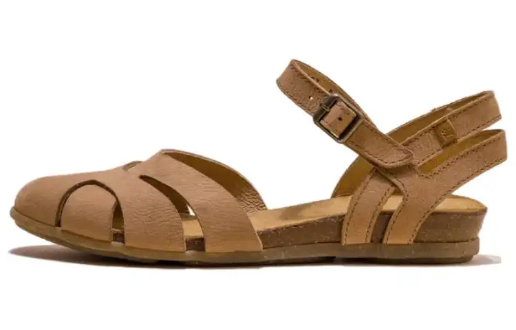 El Naturalista Leather One Strap Sandals Women's Honey
