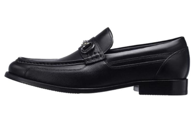 Chrisdien Deny Top Grain Cow Leather Loafers Men's Black