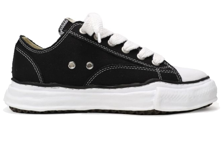 MIHARA YASUHIRO Peterson Og Sole Canvas Low Canvas Low top Stylish Skateboarding Shoes Unisex Black