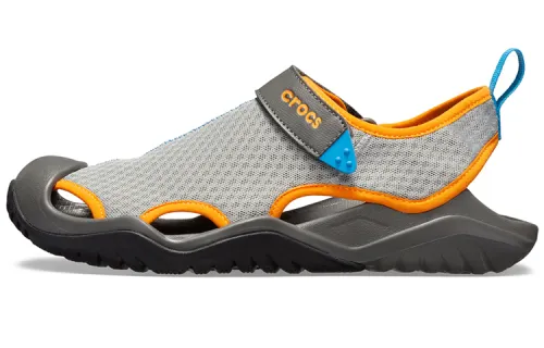 Crocs Torrents River Trekking Sandal Men's Gray, Orange, Blue Multicolor