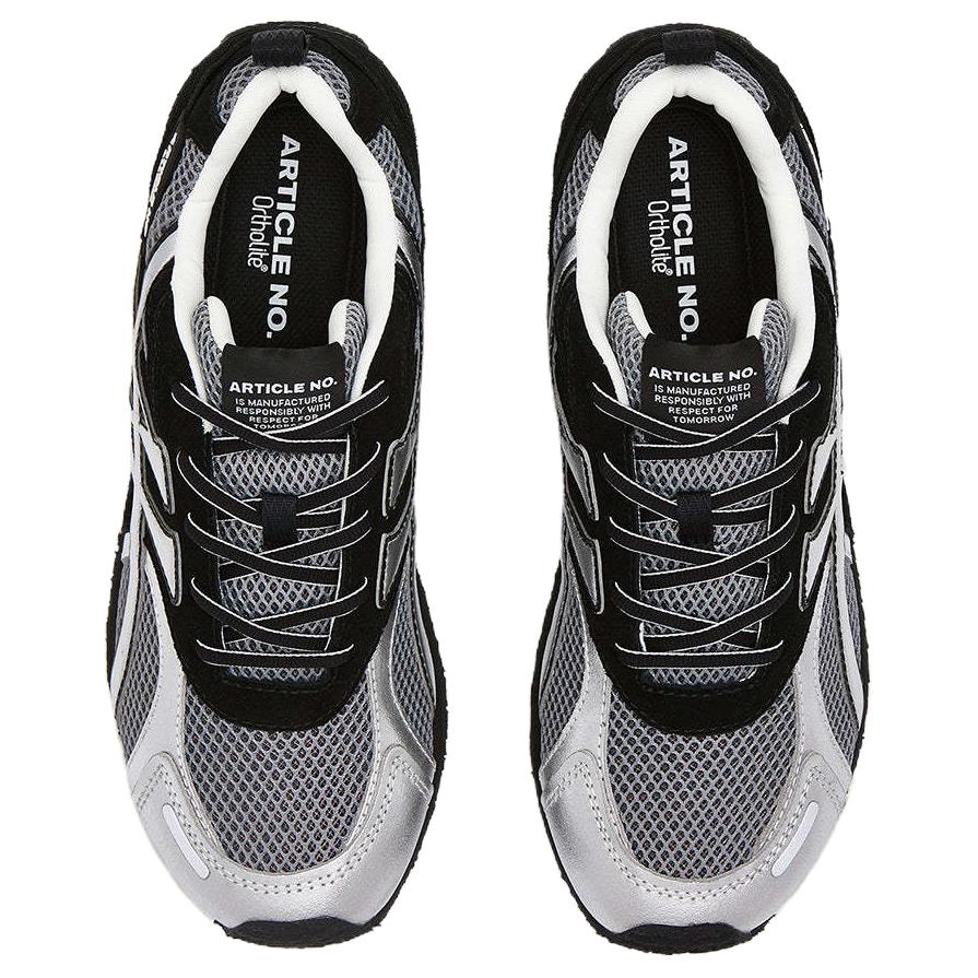 ARTICLE NO. Slip Resistant And Breathable Low top Running Shoes Unisex Black Silver