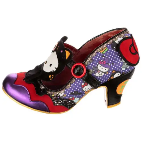 IRREGULAR CHOICE Chunky Heel High Heels Women's Purple