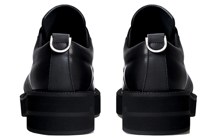 TERRA INCOGNITA Round Tip Derby Top Grain Cow Leather Men's Casual Leather Shoes Men's Black