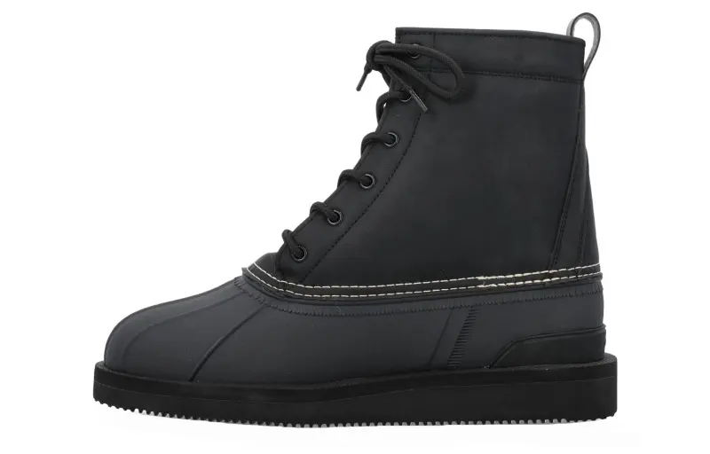 Suicoke Rubber Ankle Boots Unisex Black