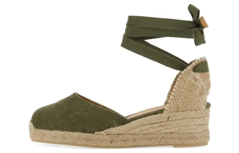 Castañer Wedge Heel High Heels 5CM Women's Green