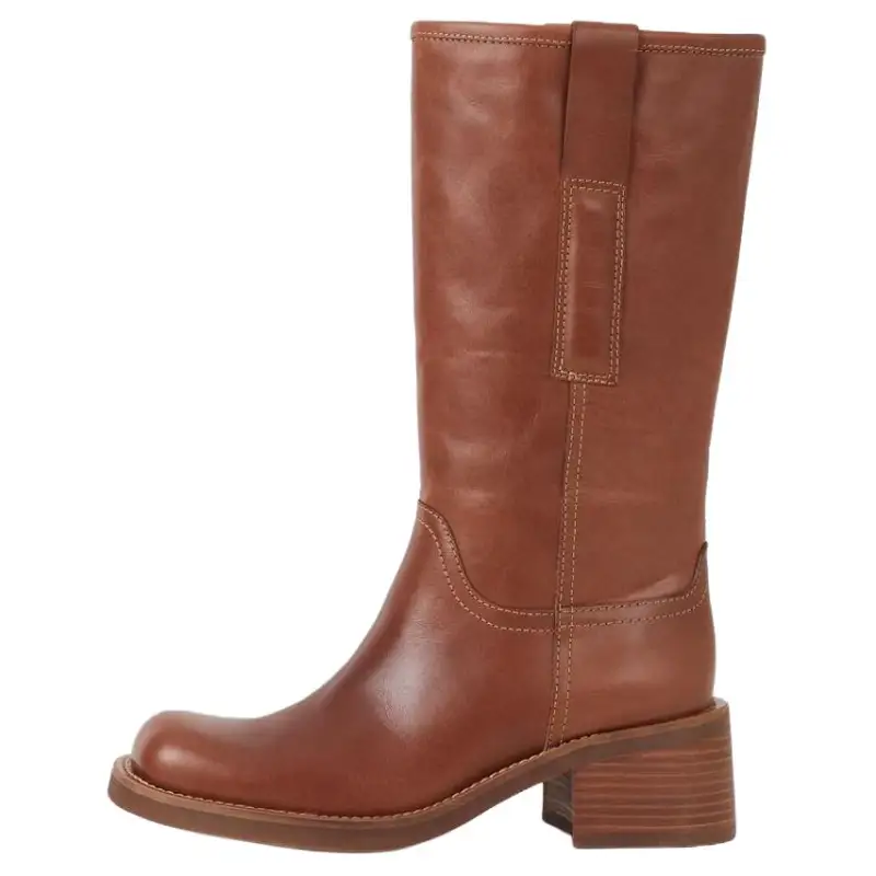 VAGABOND SHOEMAKERS Leather Knee high Boots 5.7cm Women's Brown