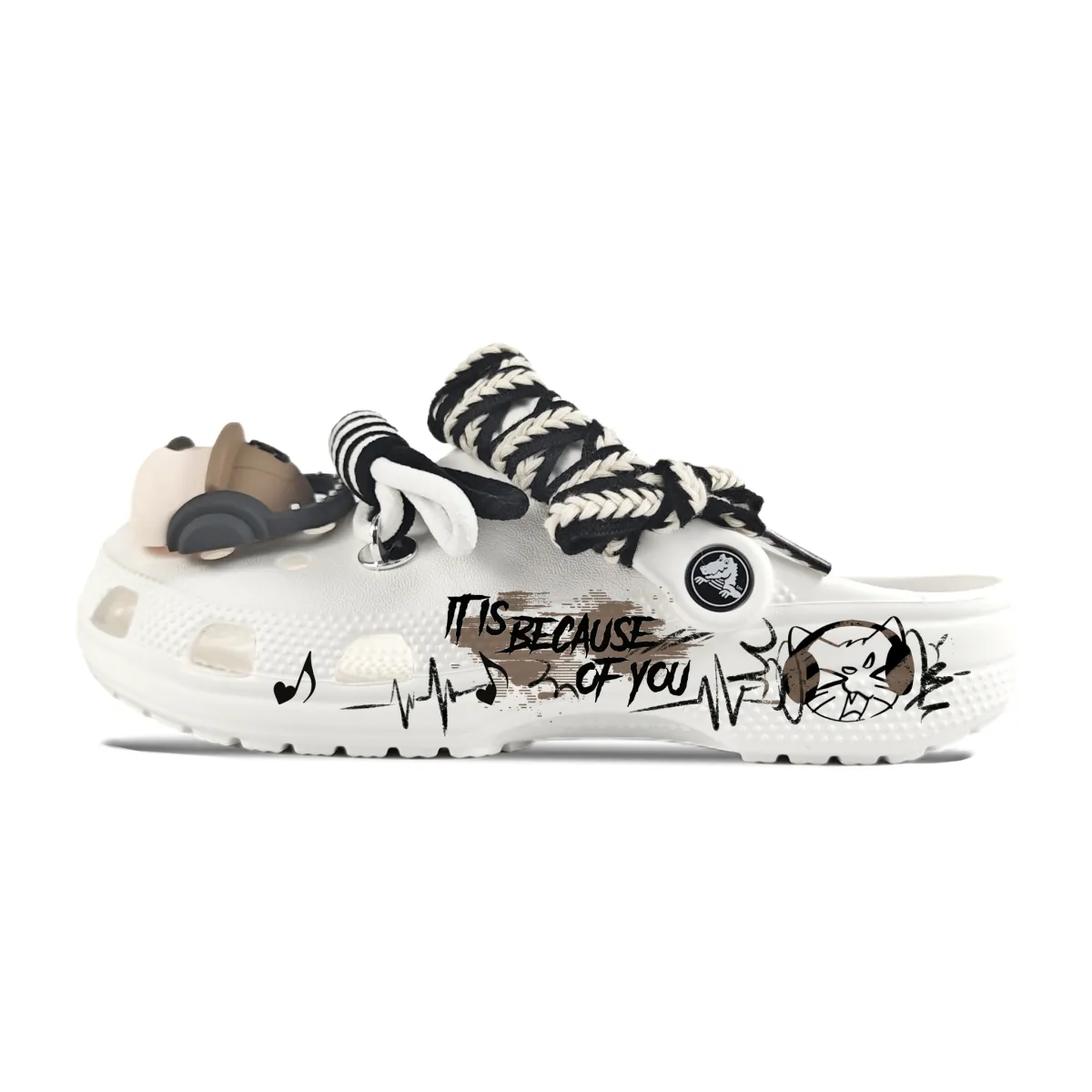 Crocs Crush Clog EVA Clogs Unisex White