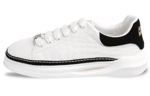 Anthony Miles Microfiber Leather Stylish Skateboarding Shoes Men's Ecru