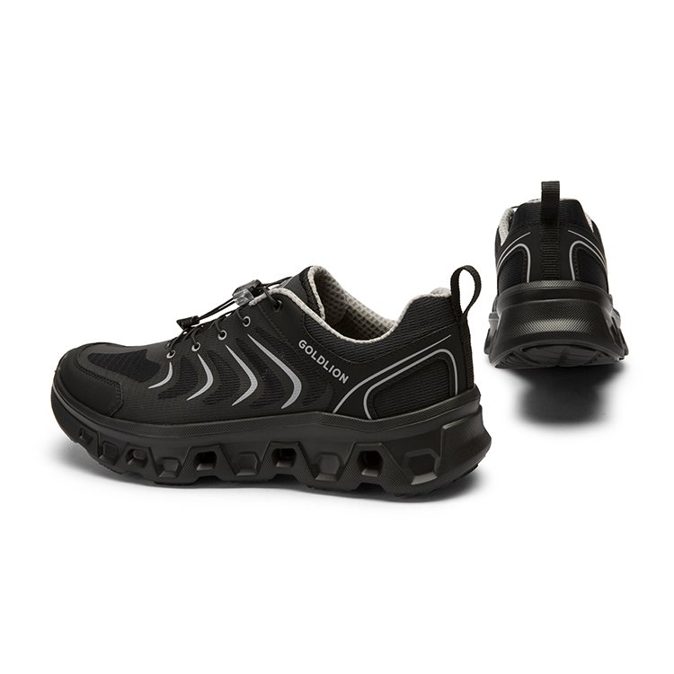 GOLDLION Cushioning Slip Resistant Support Outdoor Shoes Men’s Black