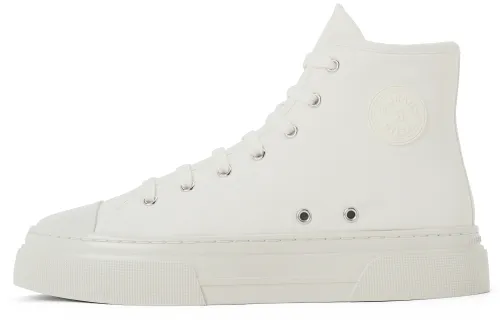 CHARLES&KEITH Small Ck Slip Resistant Slip Resistant High top Canvas Shoes 3.5cm Women's