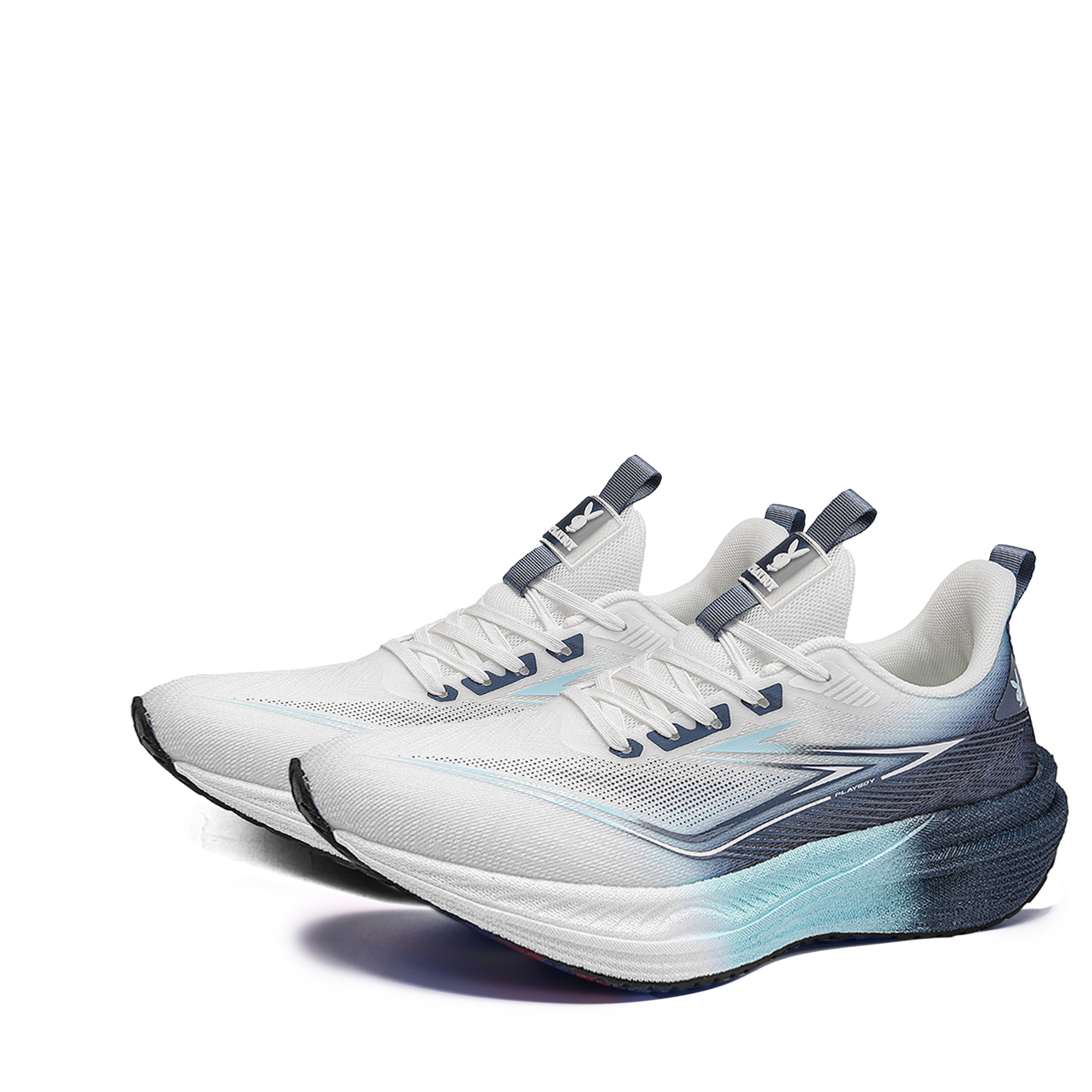 Playboy Low top Marathon Running Shoes Men’s White Blue Box Included