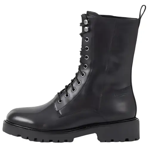 VAGABOND SHOEMAKERS Leather Combat Boots Women's Black