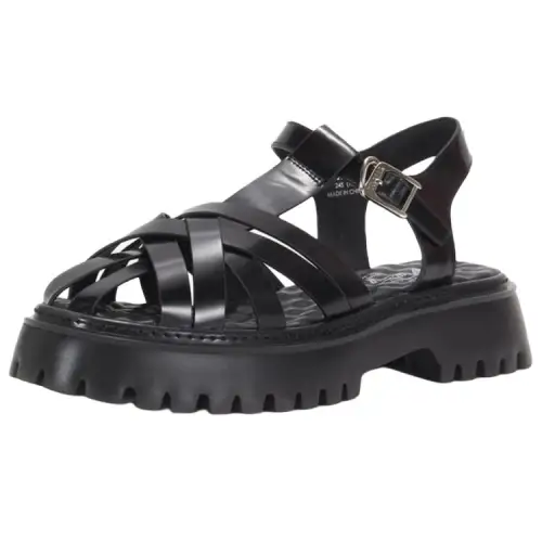 Teenie Weenie Cow Leather Roman Sandals 5.5cm Women's