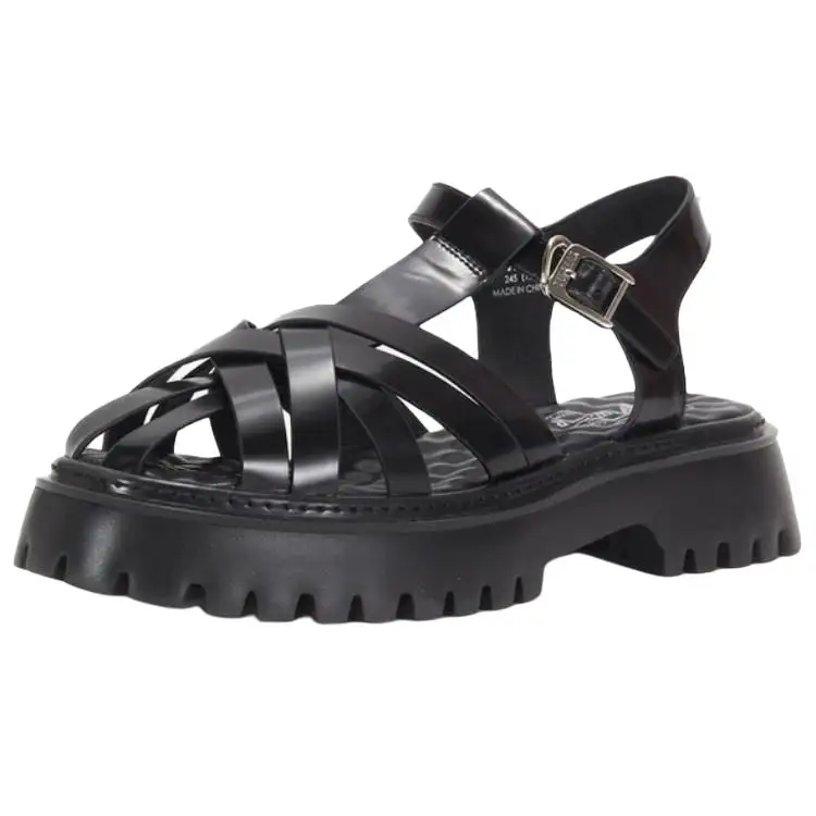 Teenie Weenie Cow Leather Roman Sandals 5.5cm Women's