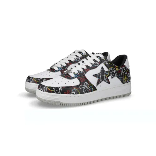 Medicom Toy x A BATHING APE BAPE STA Low top Stylish Skateboarding Shoes Men's