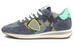 PHILIPPE MODEL Paris Tropez Camouflage Low-top Sneakers