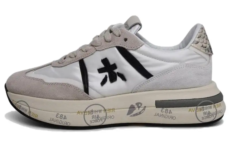 PREMIATA Cow Leather Low top Casual Shoes Women's Gray