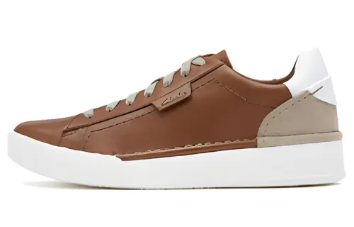 Clarks Skateboard Shoes Women's Low Top Dark Umber