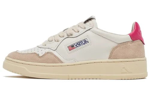 AUTRY Skateboard Shoes Women's Low Top White/Brown/Pink