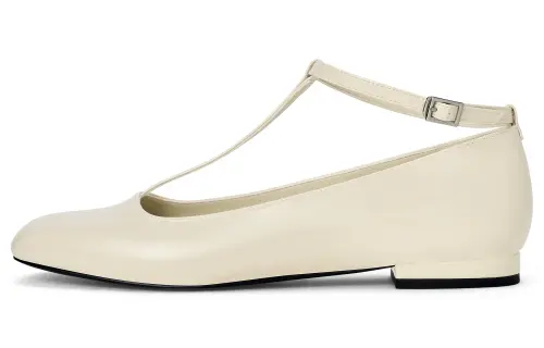 CHARLES&KEITH Small Ck Pu Chunky Heel Mary Jane Shoes 1.5cm Women's