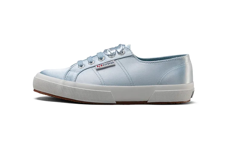 SUPERGA Slip Resistant Abrasion Resistant Low top Canvas Shoes Women's Aqua Blue