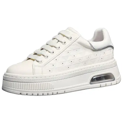 JANE HARLOW Top Grain Cow Leather Low top Casual Shoes Men's White