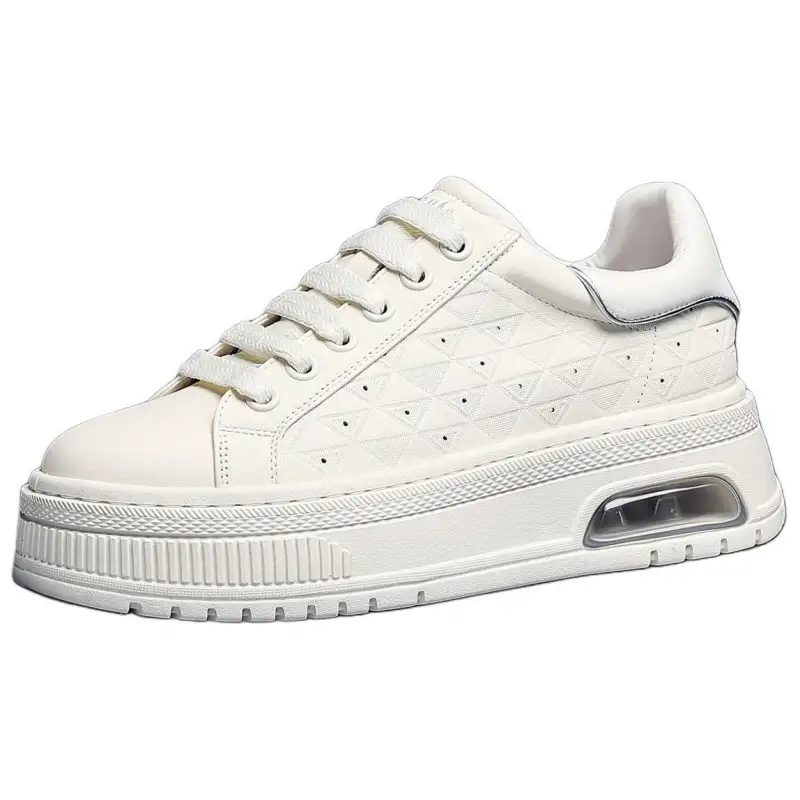 JANE HARLOW Top Grain Cow Leather Low top Casual Shoes Men's White
