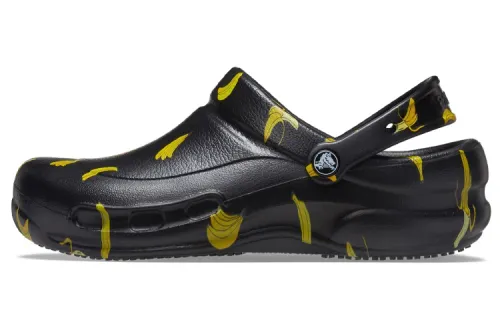Crocs Bistro Graphic Clogs 'Black Yellow'