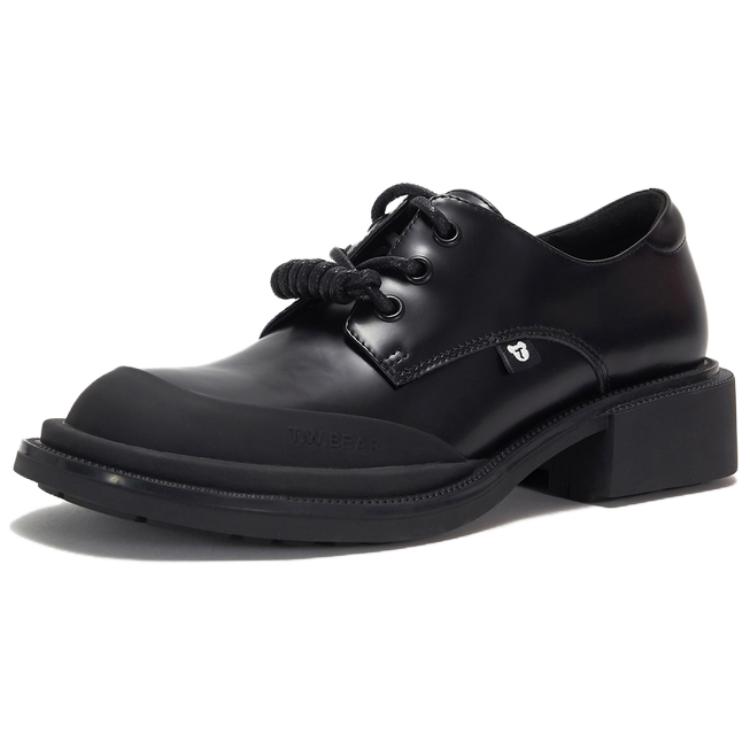 Teenie Weenie Cow Leather Casual Shoes 4cm Women's Black