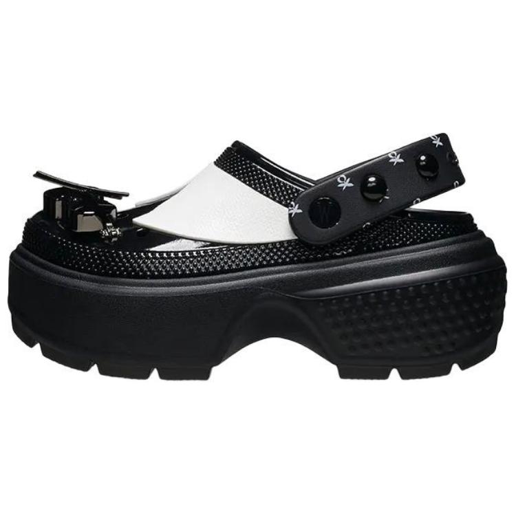 Женские сабо Crocs × Wednesday Stomp (черные)