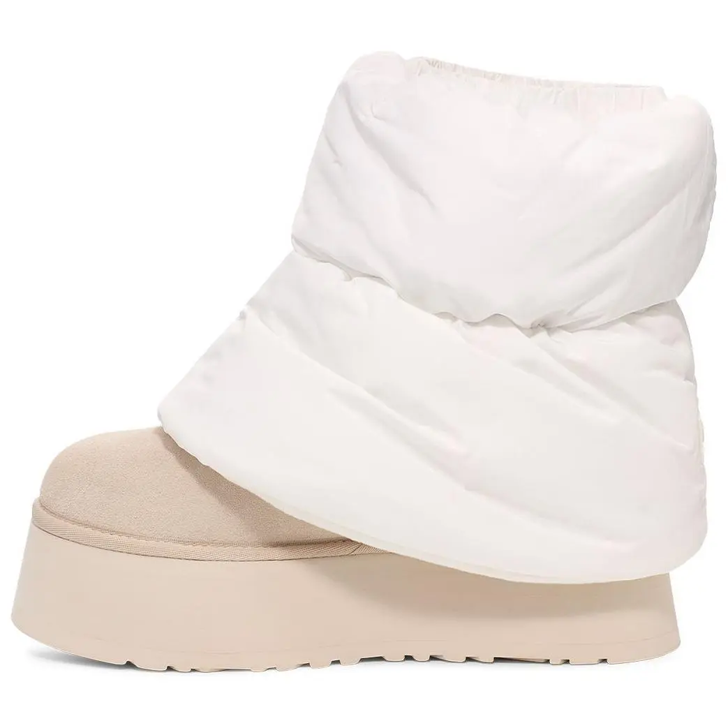 UGG Classic Mini Dipper Puffer Boot White Ceramic Women's