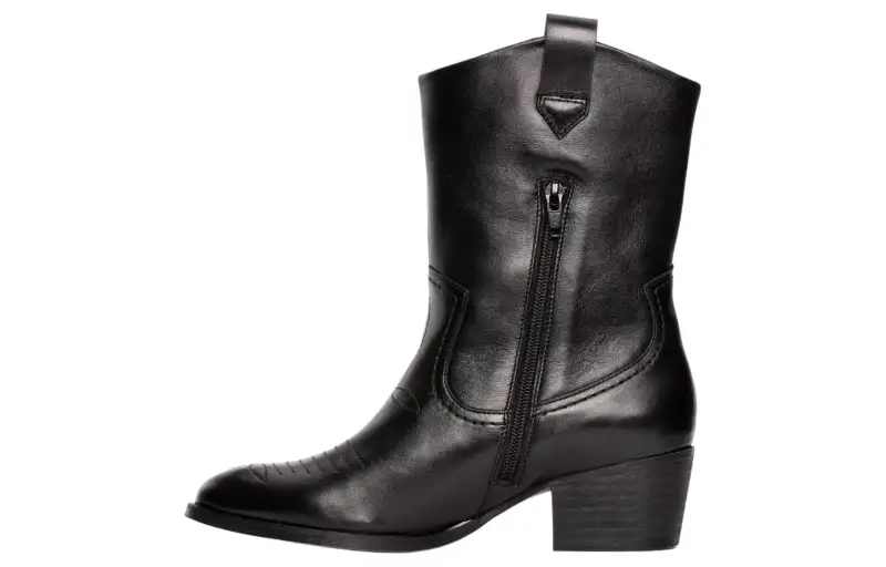 Clarks Leather Ankle Boots Women's Black