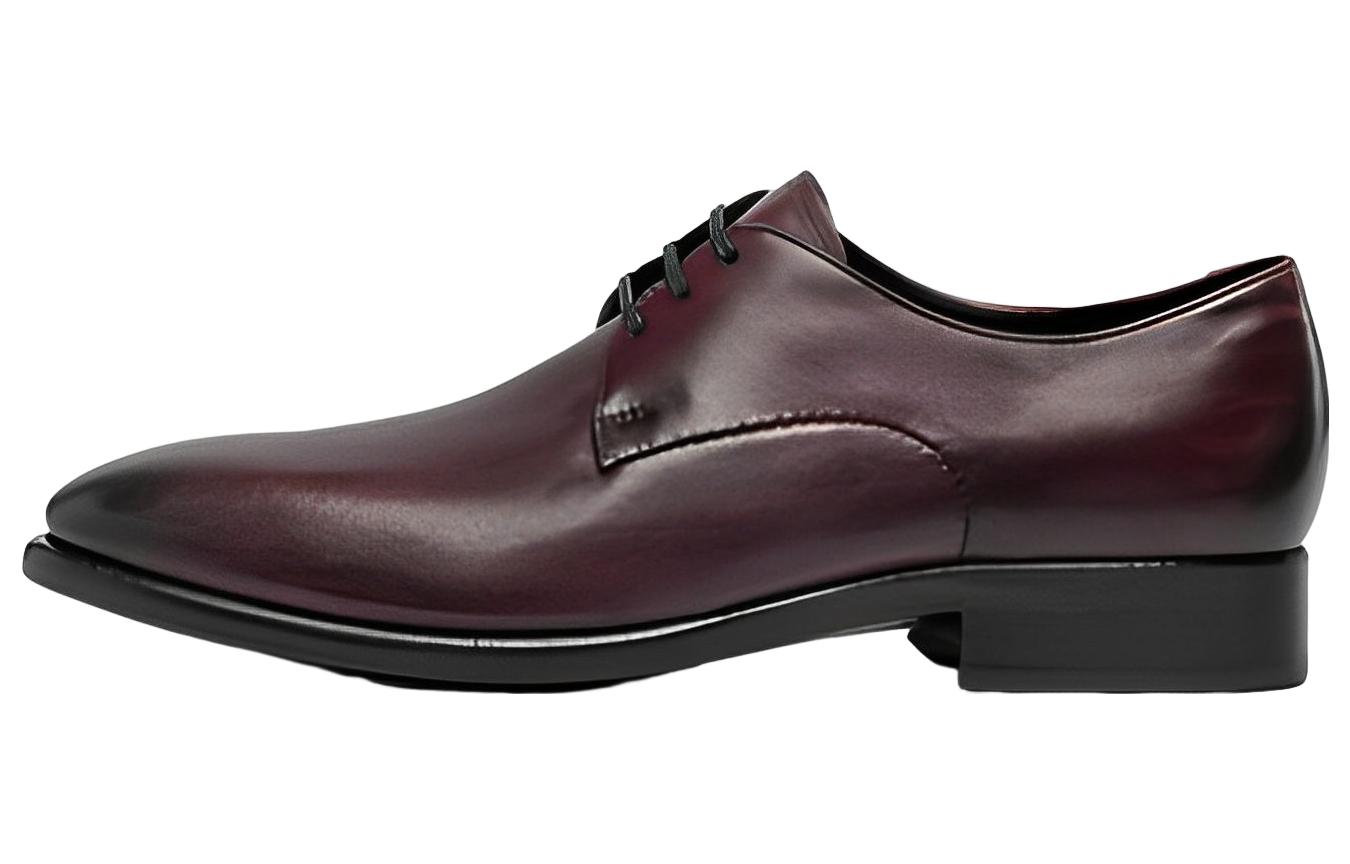 Ecco Modtray Leather Casual Shoes Men's Dark Burgundy