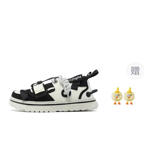 OETZI 1 Skateboard Shoes Unisex Low Top Black & Beige