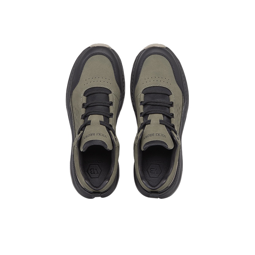 VICKI BROWN Cow Split Leather Slip Resistant Low top Outdoor Shoes Men’s