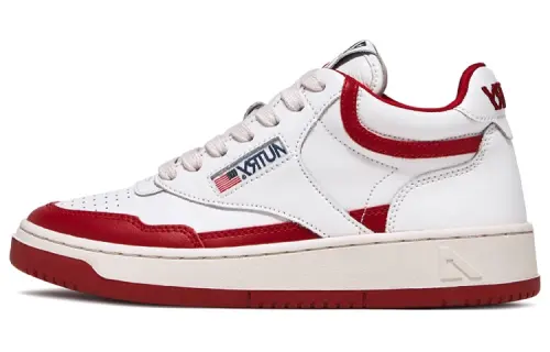 AUTRY Lace Up Stylish Skateboarding Shoes Women's White Red