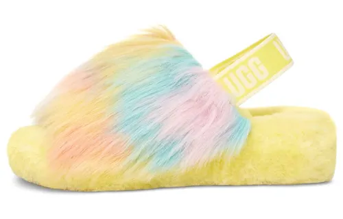 UGG Fluff Yeah Tie Dye Yellow Women's