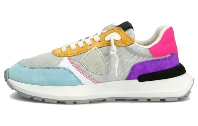 PHILIPPE MODEL Paris Colour-block Lace-up Sneakers