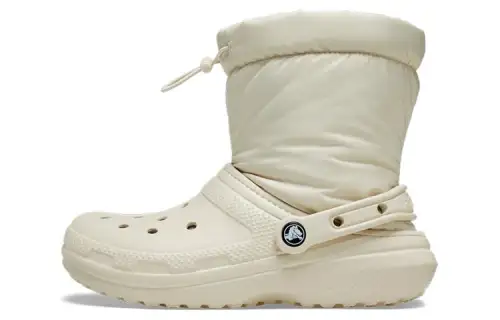 Crocs Classic Lined Neo Puff Boots 'Beige' Women's